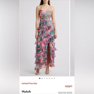 Floral Strapless Maxi Dress